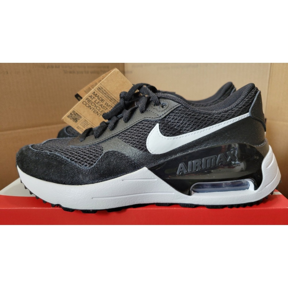 Nike Air Max SYSTM (GS) Boys size 6Y Black/White NEW DQ0284-001